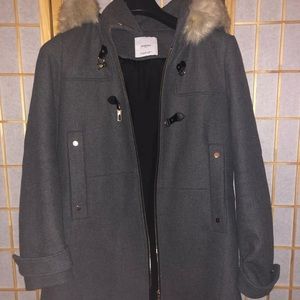 MANGO GRAY COAT EU SIZE M USA SIZE S